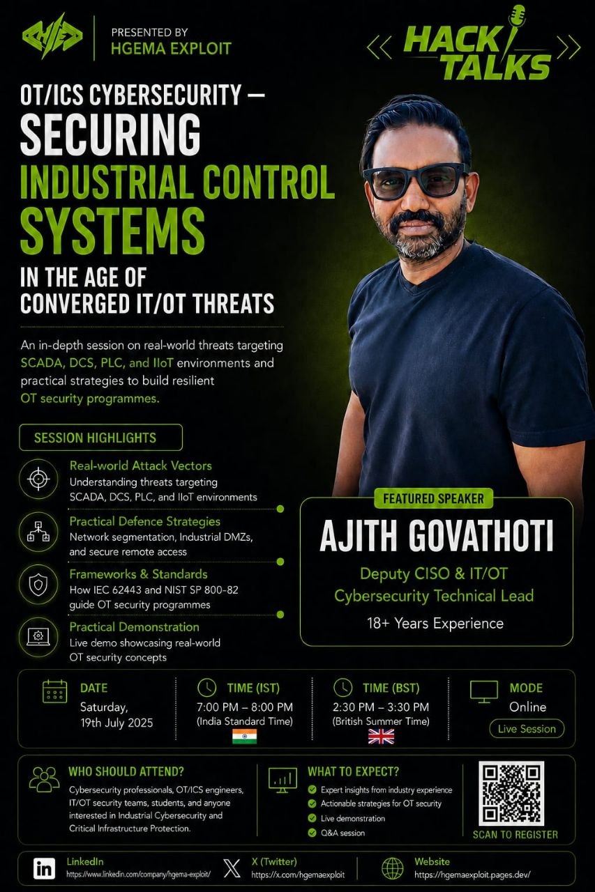 Ajith Govathoti HackTalks Flyer